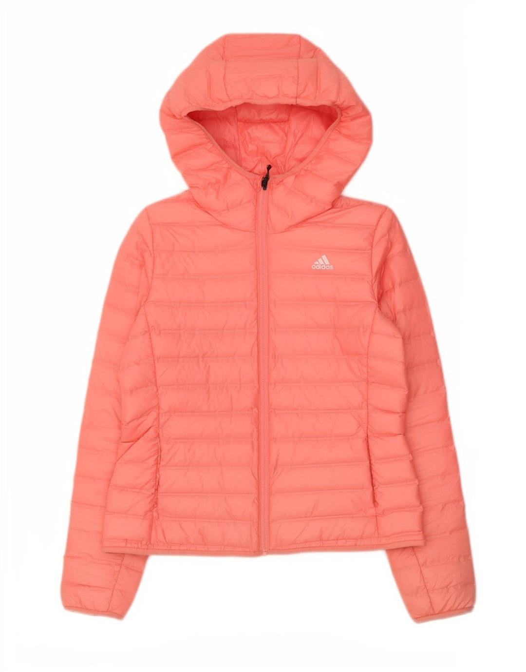Adidas, polstret hættejakke til kvinder, UK 12/14 Medium Pink Polyester