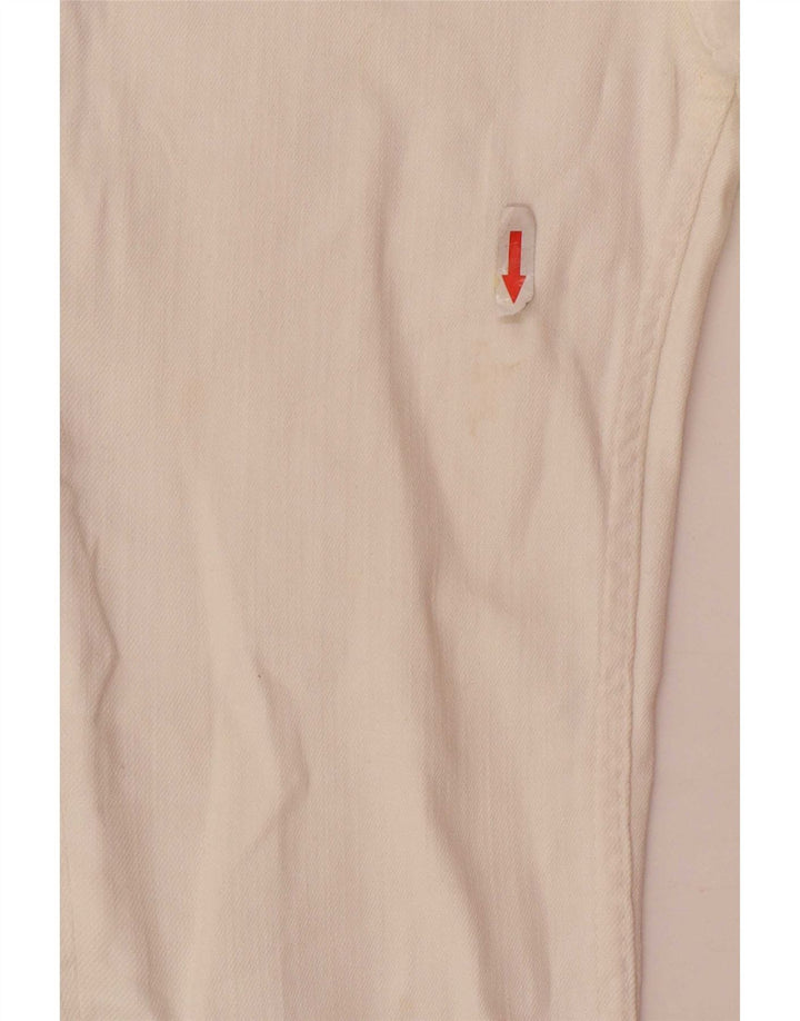 Zara Dame Flared Jeans EU 32 2XS W22 L26 Hvid
