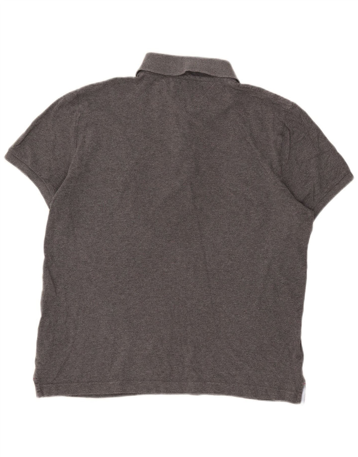 Tommy Hilfiger Herre Custom Fit Polo Shirt Stor Grå Bomuld