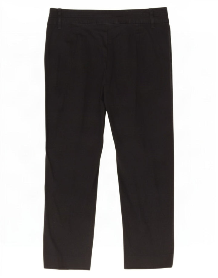 Benetton Dame Capri Bukser IT 42 Medium W32 L22 Sort