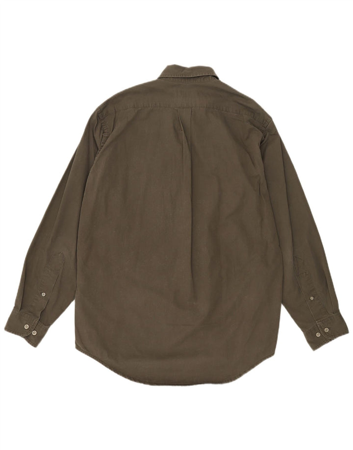 Marlboro Classics Herre Traditional Fit skjorte Medium Khaki Bomuld