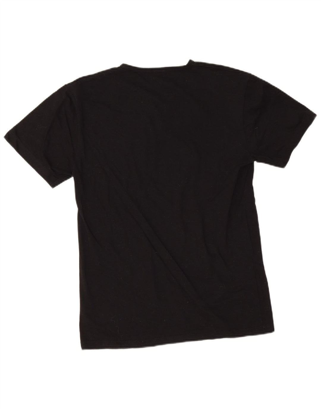 Kappa T-Shirt Top UK 12 Medium Sort Bomuld