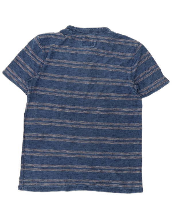 Fat Face Herre T-Shirt Top Medium Marineblå Stribet