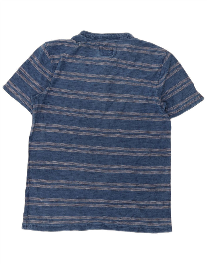 Fat Face Herre T-Shirt Top Medium Marineblå Stribet