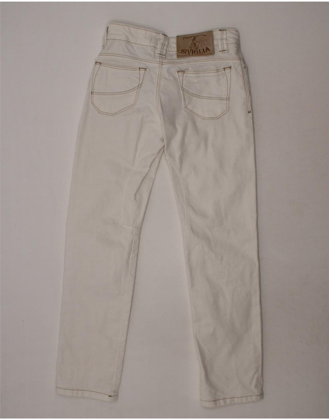 SIVIGLIA Girls Slim Jeans 6-7 Years White Cotton Vintage SIVIGLIA and Second-Hand SIVIGLIA from Messina Hembry 