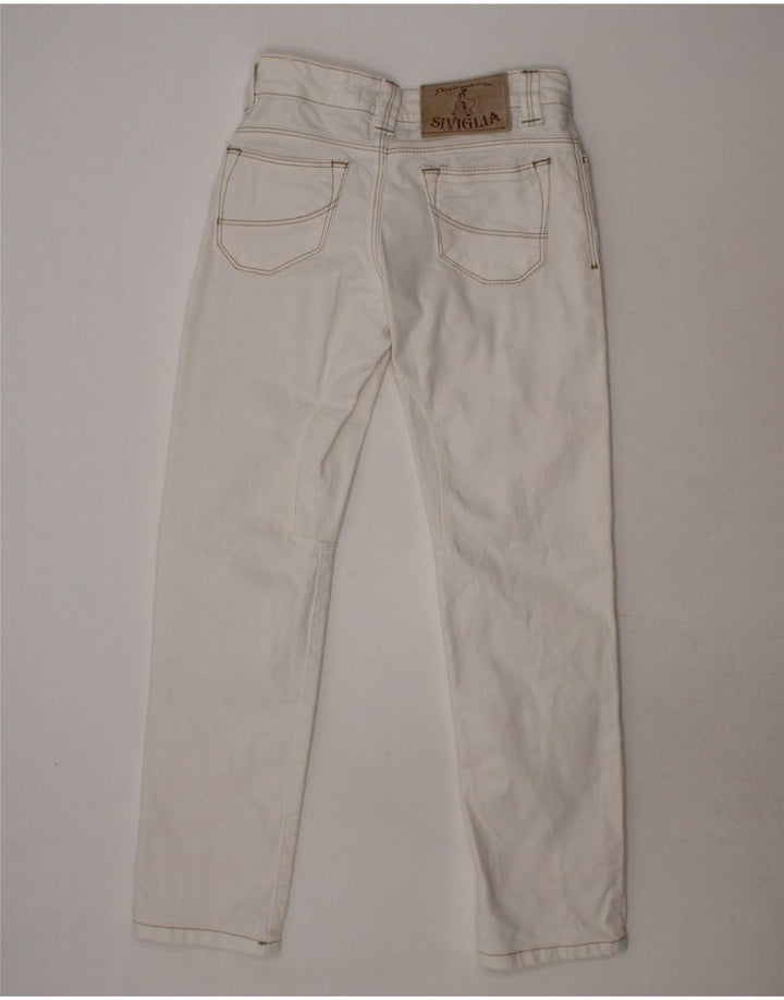 SIVIGLIA Girls Slim Jeans 6-7 Years White Cotton Vintage SIVIGLIA and Second-Hand SIVIGLIA from Messina Hembry 