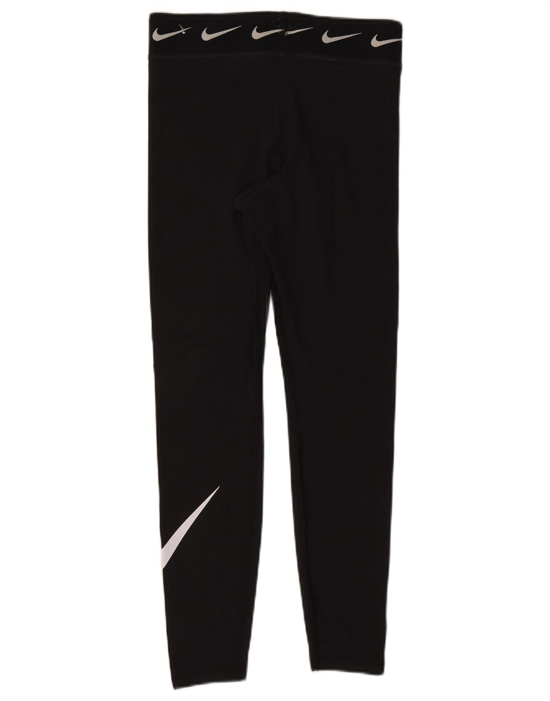 Nike Dame Grafiske Leggings UK 12 Medium Sort Bomuld