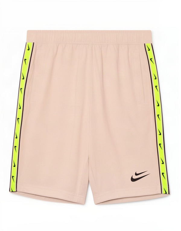Nike Herre grafiske sportsshorts Små Beige Colourblock Bomuld