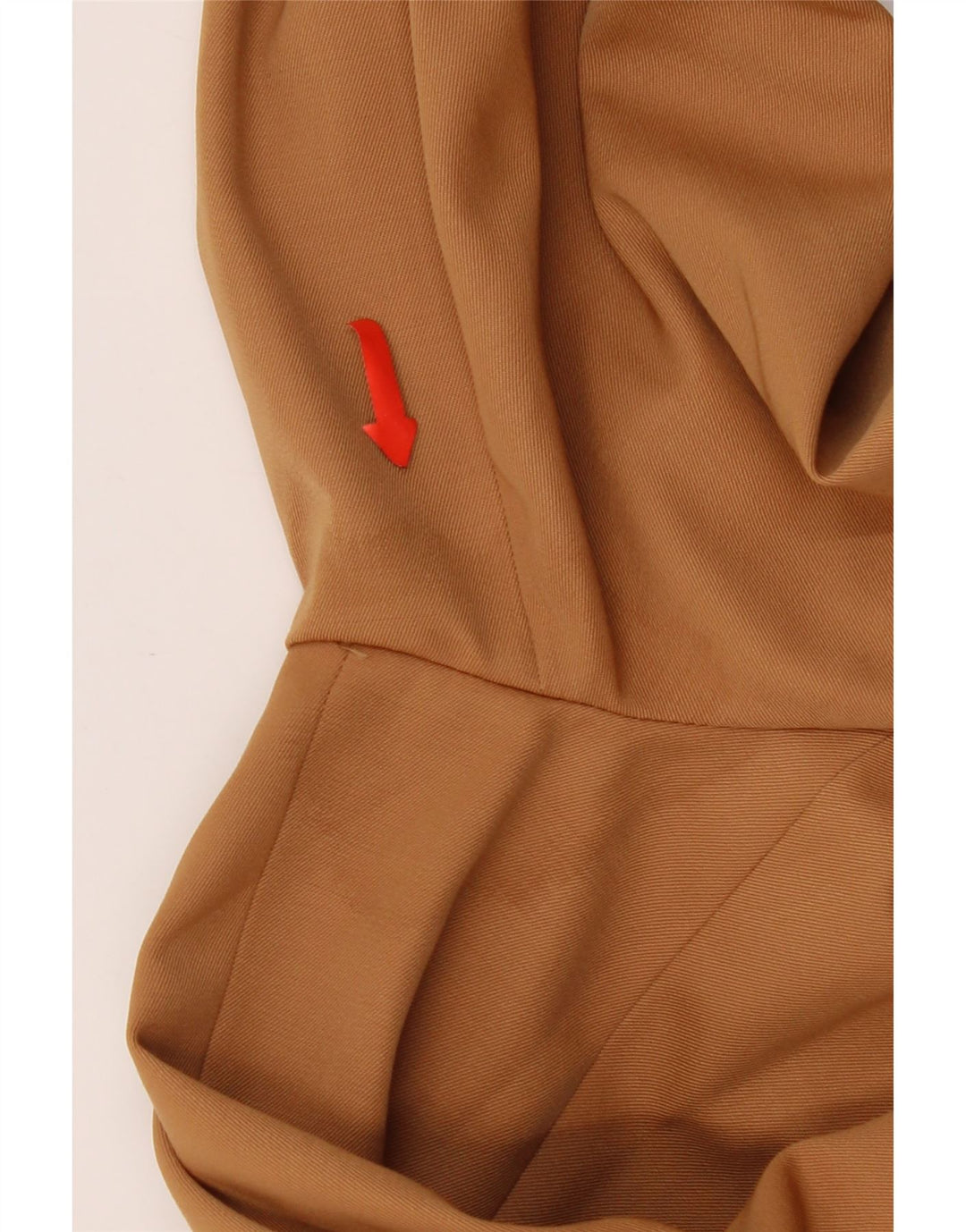 Vintage dame 3-knaps 3/4-ærmet blazerjakke IT 42 Medium Brown Rayon