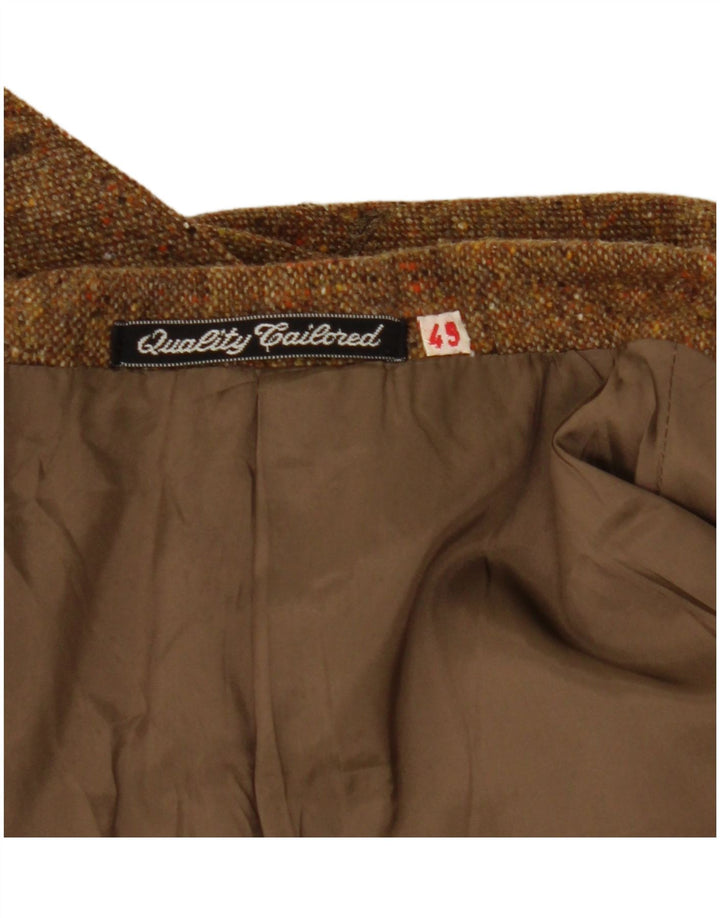 Vintage herre 3-knaps blazerjakke IT 49 Medium Brown Flecked
