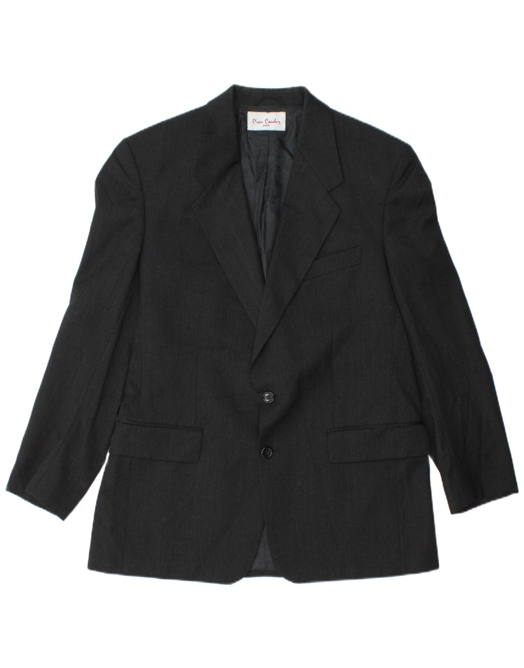 Pierre Cardin Herre 2 Button Blazer Jacket UK 38 Medium Black New Wool