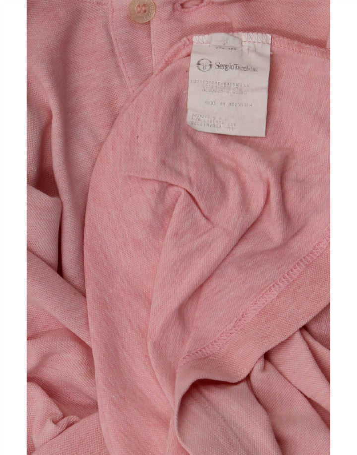 Sergio Tacchini Herre poloshirt Stor Pink Bomuld