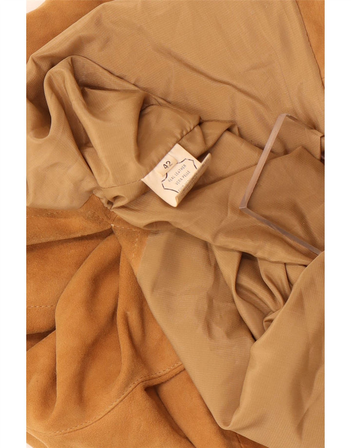 Vintage dame ruskindsjakke IT 42 medium brunt læder