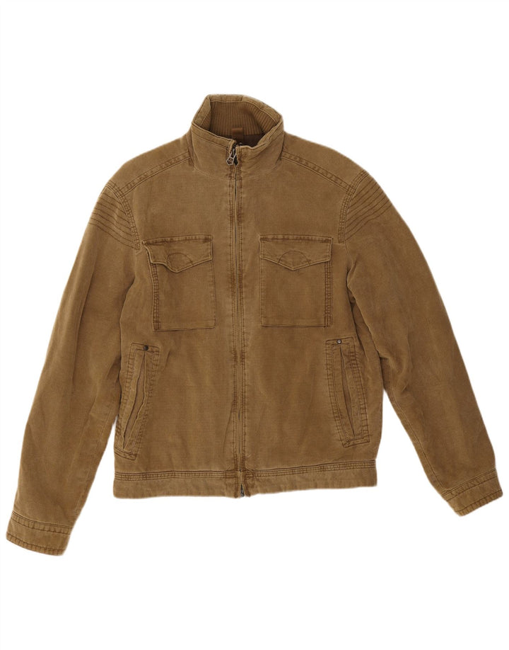 Marks & Spencer Herre Utility Jacket UK 36 Small Beige Cotton