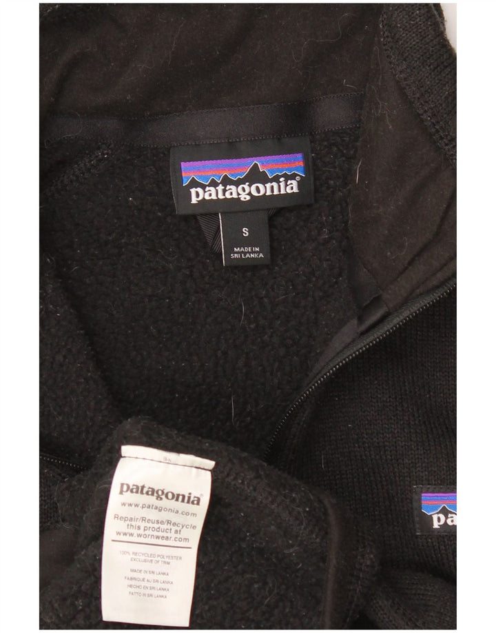 Patagonia Womens Regular Fit træningsdragt Topjakke UK 10 Small Black