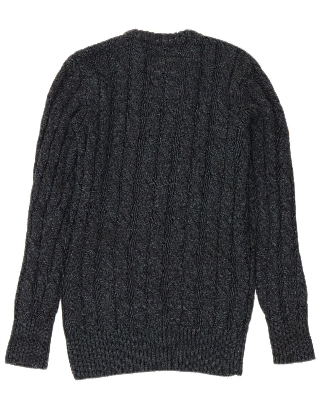 Superdry Herre sweater med rund hals, lille marineblå akryl