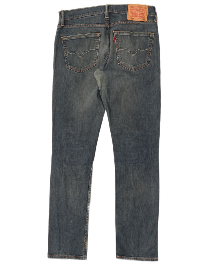 Levi's Herre 511 Slim Jeans W31 L32 Blå Bomuld