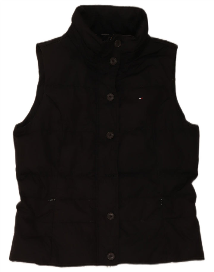 Tommy Hilfiger Dame Polstret Gilet UK 14 Large Black Polyester