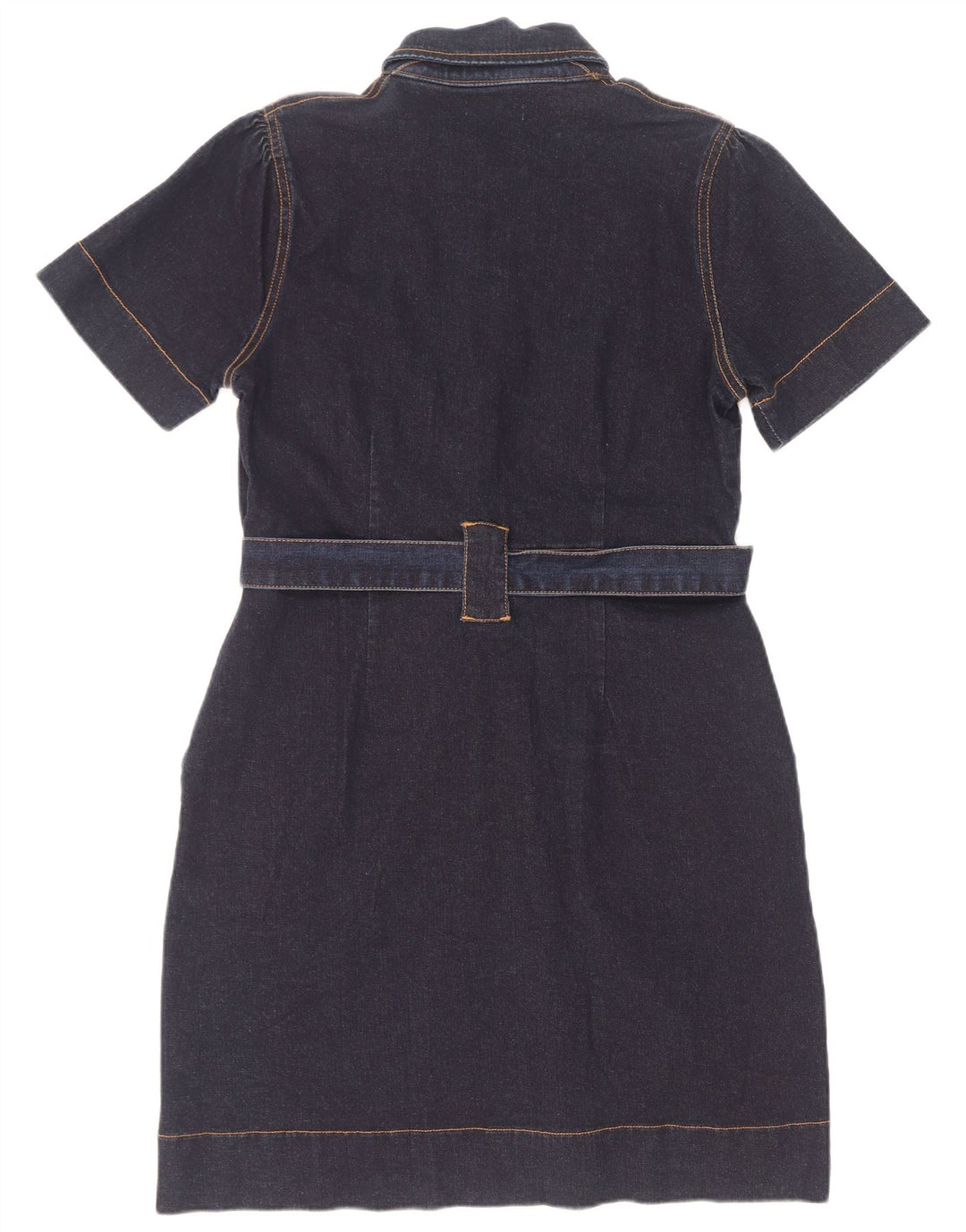 Oasis Dame Denim Kjole UK 12 Medium Navy Blue Bomuld