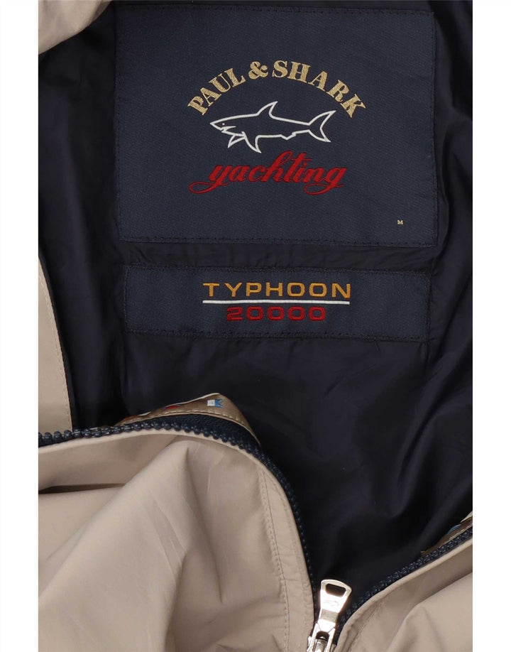 Paul & Shark Herre Typhoon 20000 Bomber Jacket UK 38 Medium Beige Polyester