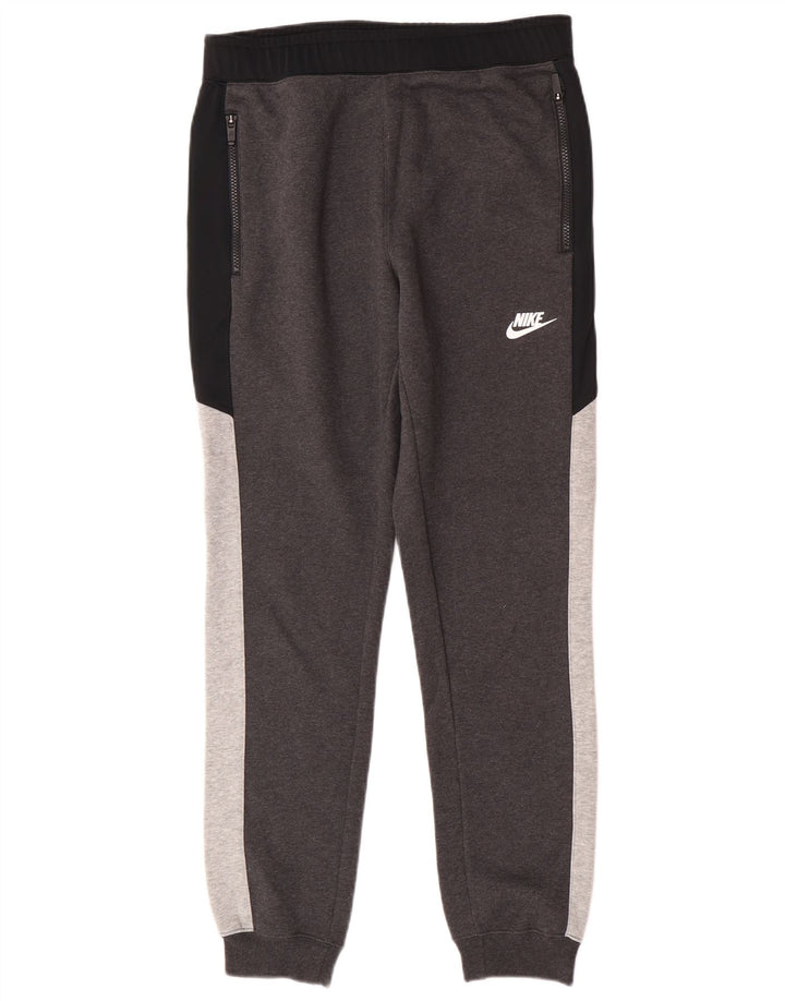 Nike Træningsdragt bukser til mænd Joggers Små Grå Colourblock Bomuld