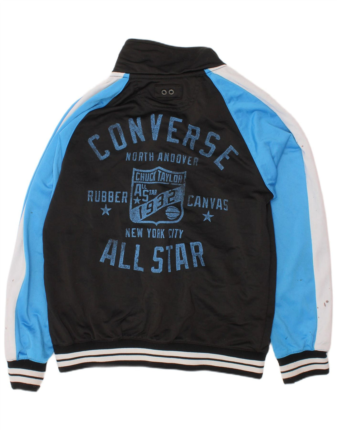 CONVERSE Træningsdragt topjakke til drenge 10-11 år Medium Sort Colourblock