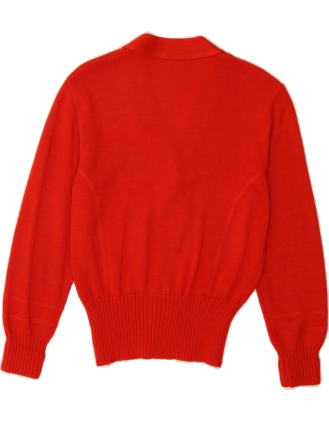 VINTAGE Womens Cardigan Sweater UK 8 Small Red Acrylic Vintage Vintage and Second-Hand Vintage from Messina Hembry 