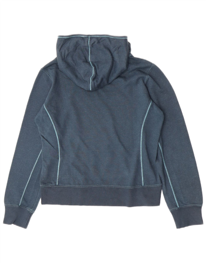 Champion Womens Heritage Classics Grafisk hættetrøje Jumper UK 12 Medium Blue
