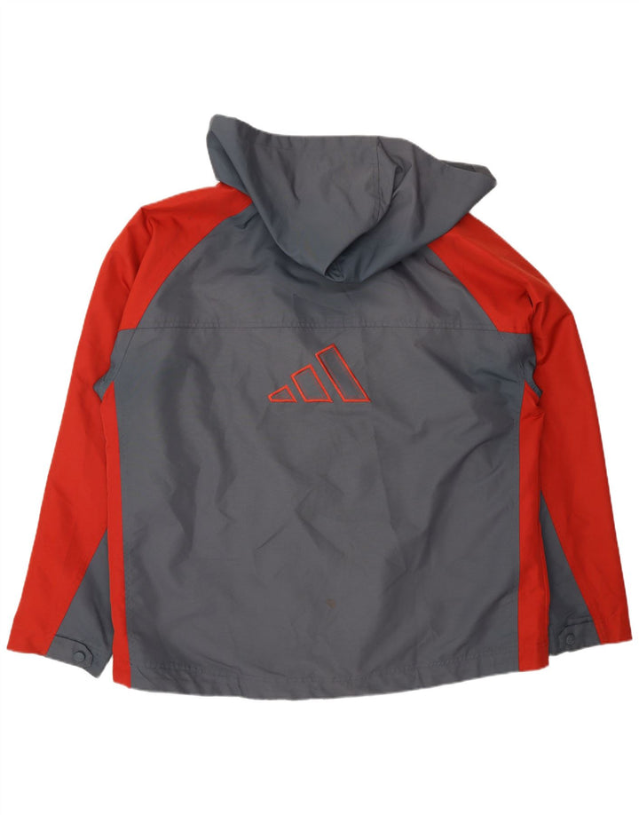 ADIDAS vindjakke med hætte til mænd UK 44/46, stor grå