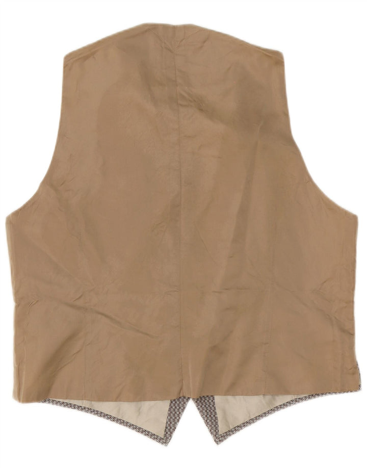 Vintage vest til mænd, stor grå, geometrisk