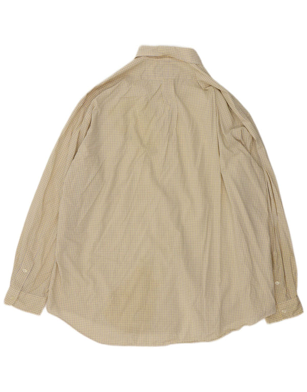Ralph Lauren Herre Blake Loose Fit skjorte 2XL gul ternet bomuld