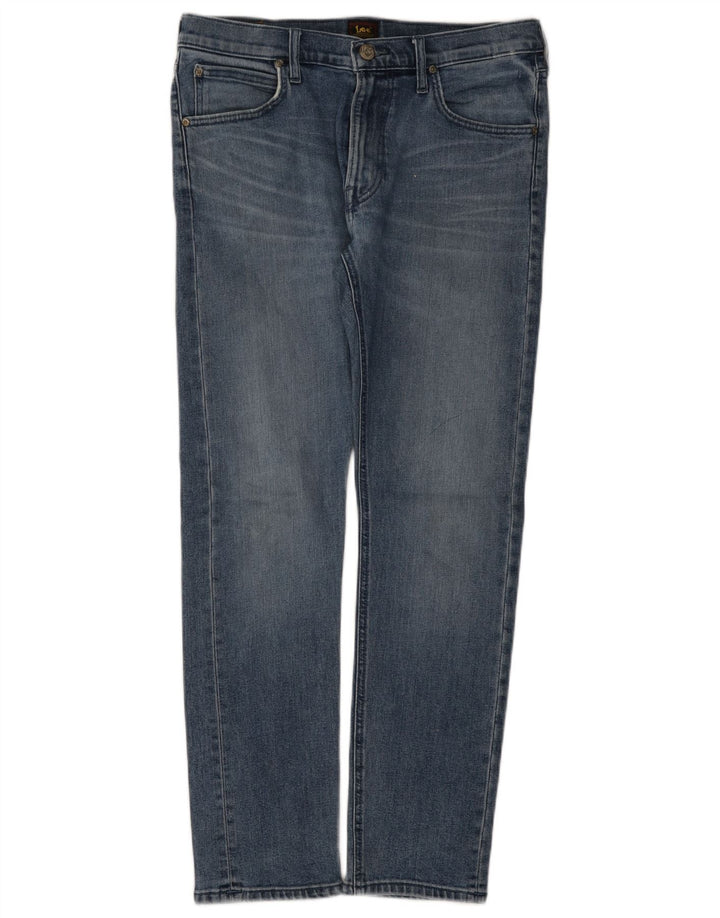 Lee Herre Luke Slim Jeans W32 L30 Blå Bomuld
