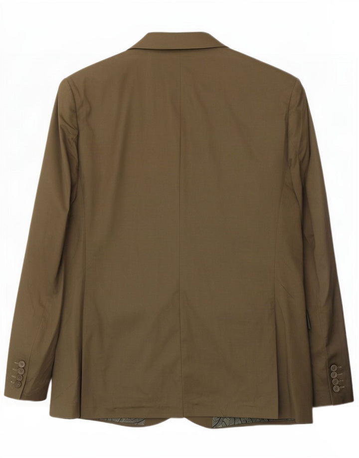 Marks & Spencer Herre lang 2-knaps blazerjakke UK 46 3XL Khaki Cotton