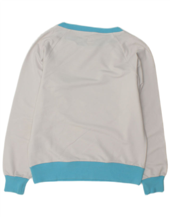 Adidas Graphic Sweatshirt Jumper IT 46 stor hvid polyester