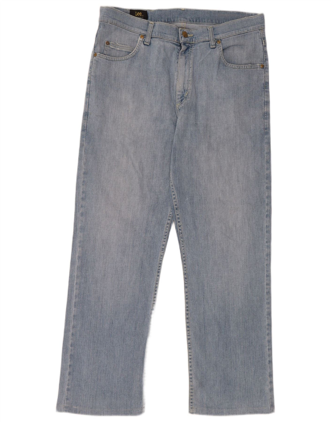 LEE Mens Brooklyn Straight Jeans W34 L29 Blue Cotton