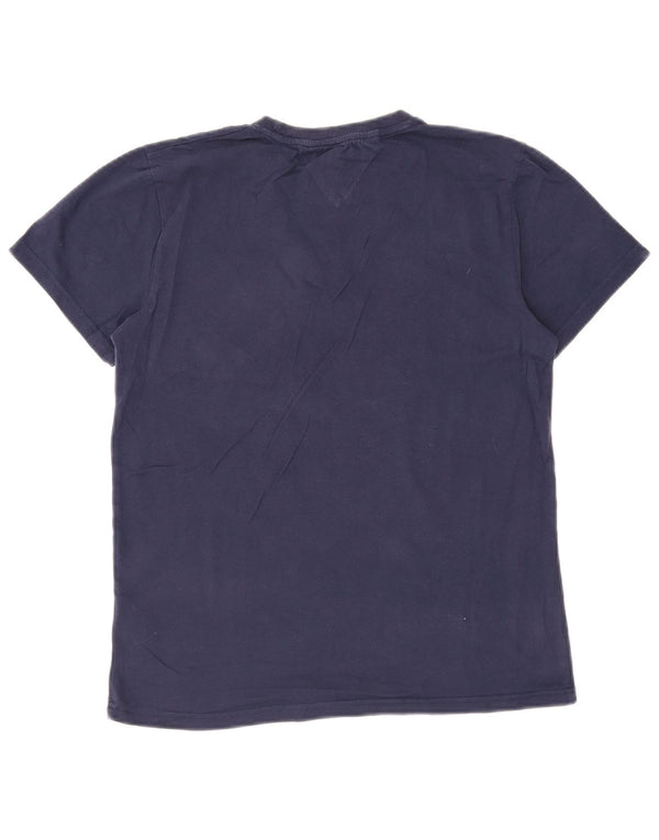 Tommy Hilfiger Herre Slim Fit T-shirt Top Medium Navyblå Bomuld