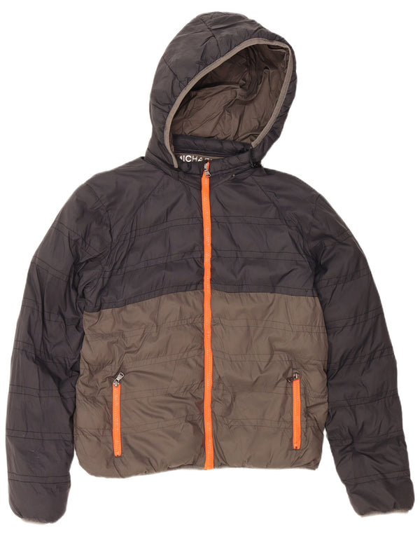 MICHAEL KORS hættejakke til drenge 15-16 år Grå Colourblock Nylon