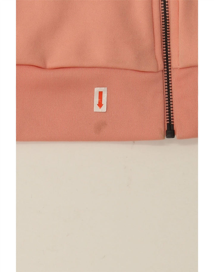 Adidas Dame Grafisk Træningsdragt Top Jacket UK 8 Lille Pink Polyester