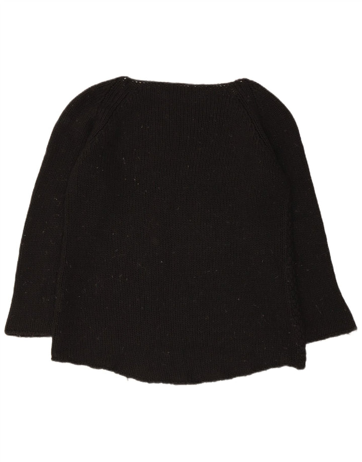 Guess Dame Boat Neck Jumper Sweater UK 12 Medium Black