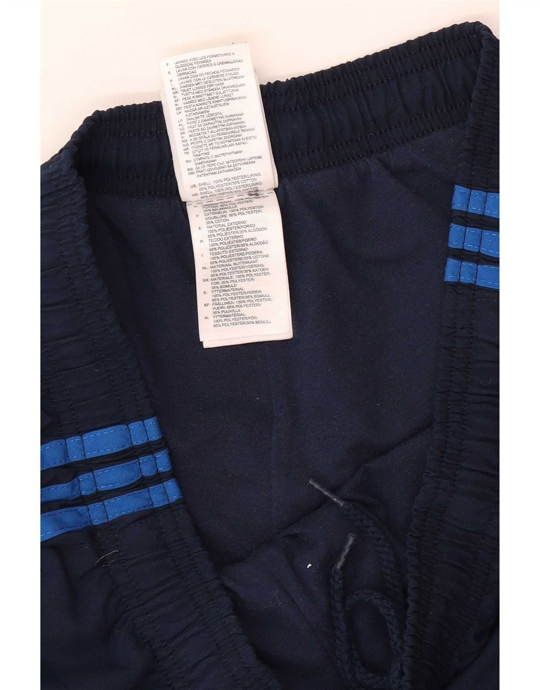 Adidas Herre træningsdragt Bukser Joggers Large Navy Blue Polyester