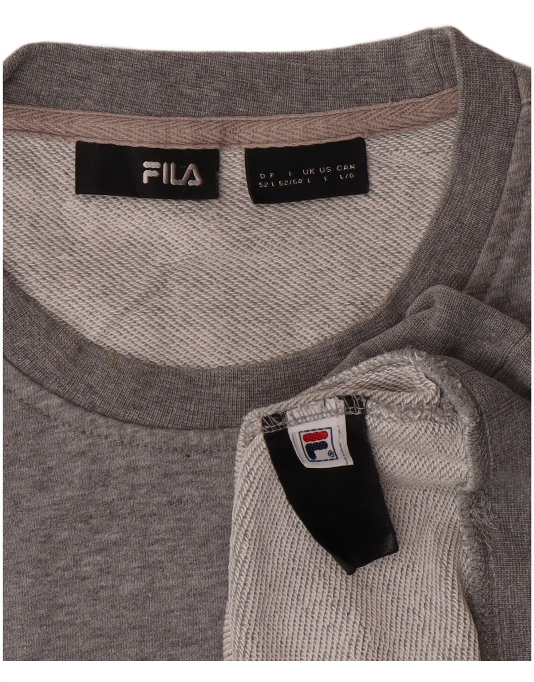 FILA Mens Graphic Sweatshirt Jumper Large Grey Cotton