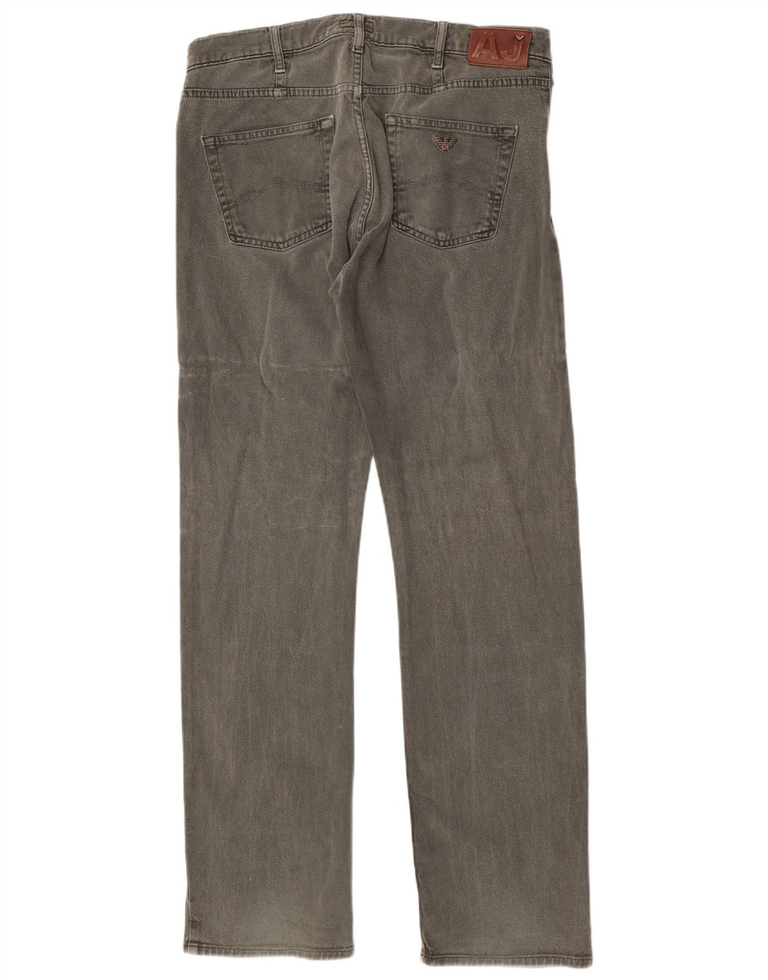 Armani Straight Jeans til mænd W36 L34 Grøn bomuld