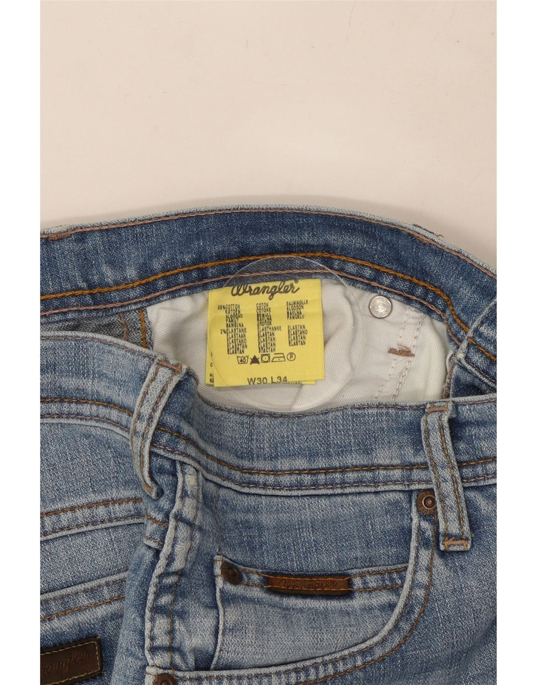 WRANGLER Straight Jeans til mænd W30 L30 Blå Bomuld