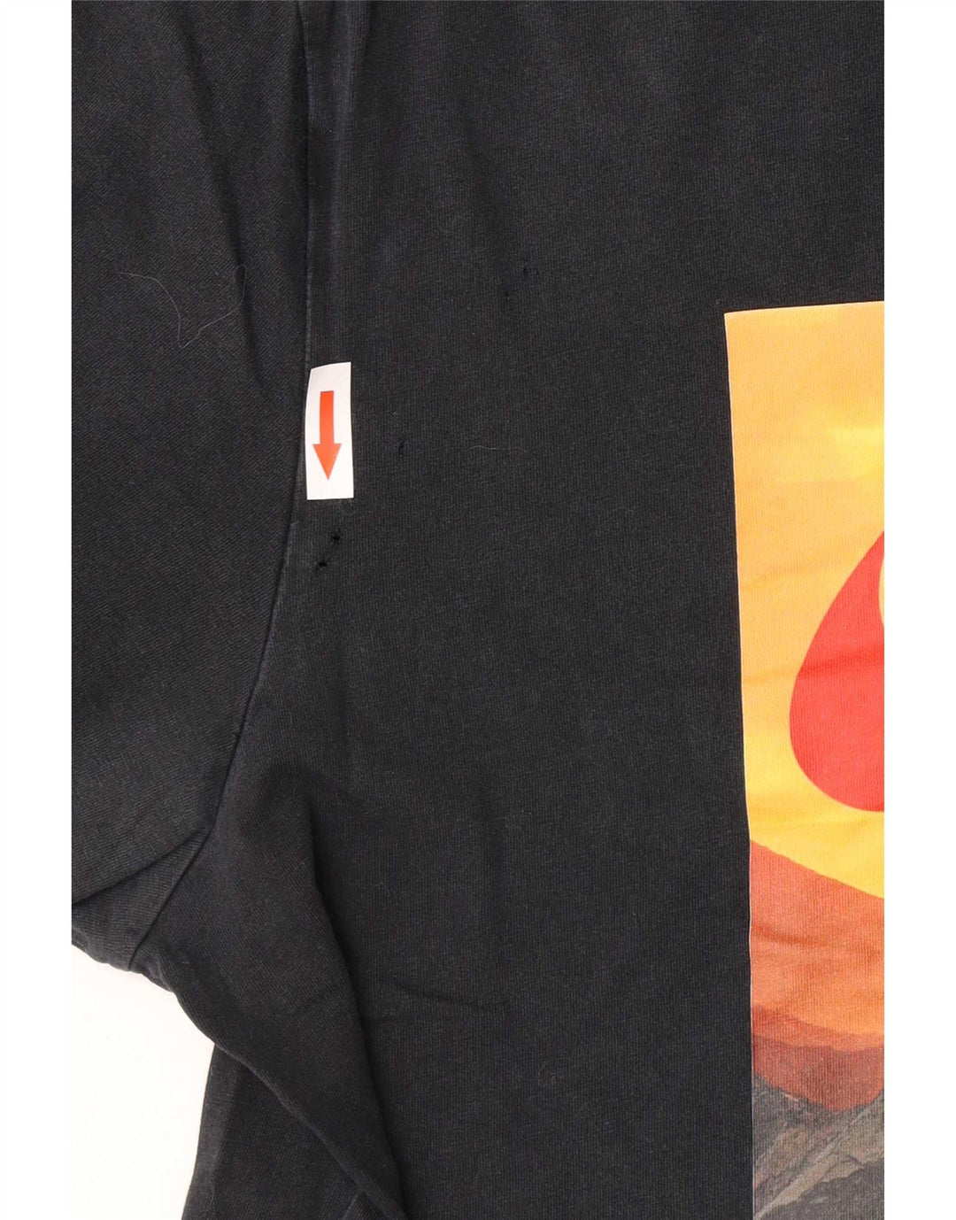 Nike Herre grafisk T-shirt Top Medium Sort Bomuld