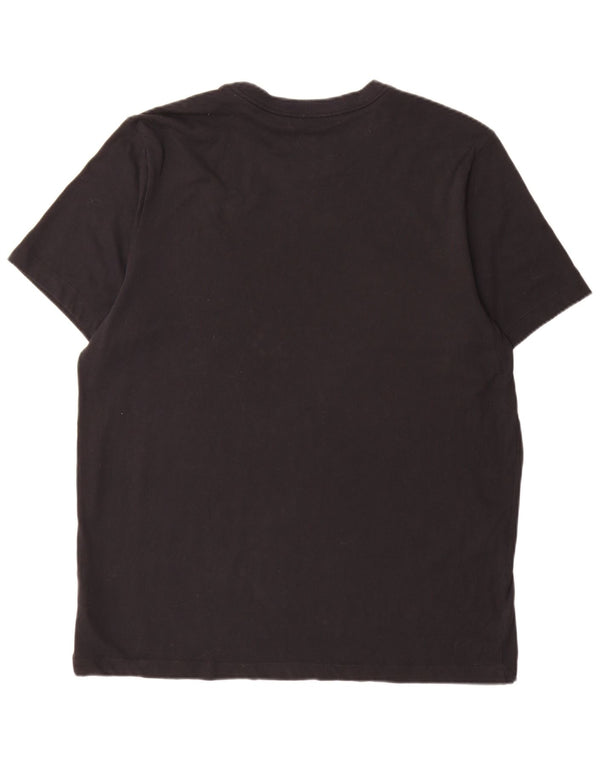 Nike herre Dri Fit grafisk T-shirt top XL sort bomuld