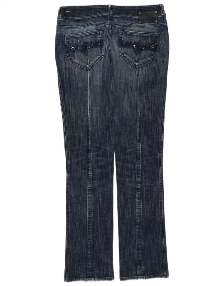 Diesel Dame Distressed Slim Jeans W31 L33 Blå Bomuld
