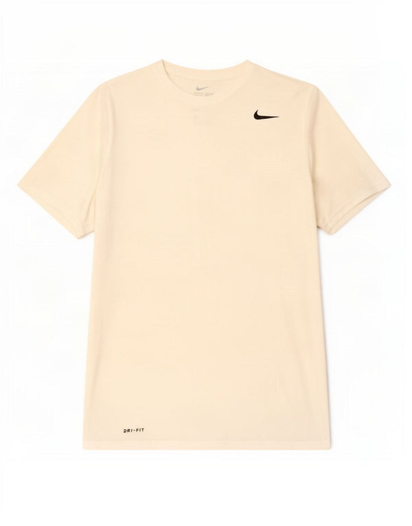 Nike Herre Dri Fit T-shirt Top Medium White Polyester