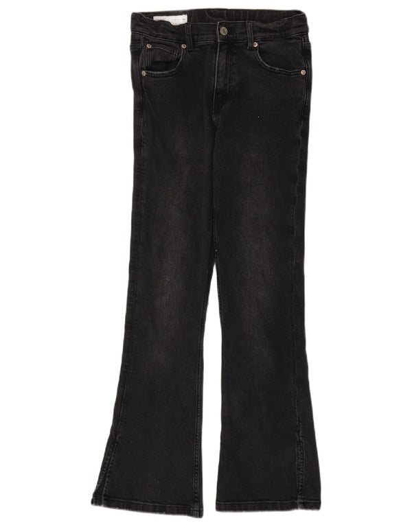 Zara Girls Flared Jeans 13-14 år W26 L28 Grå Bomuld