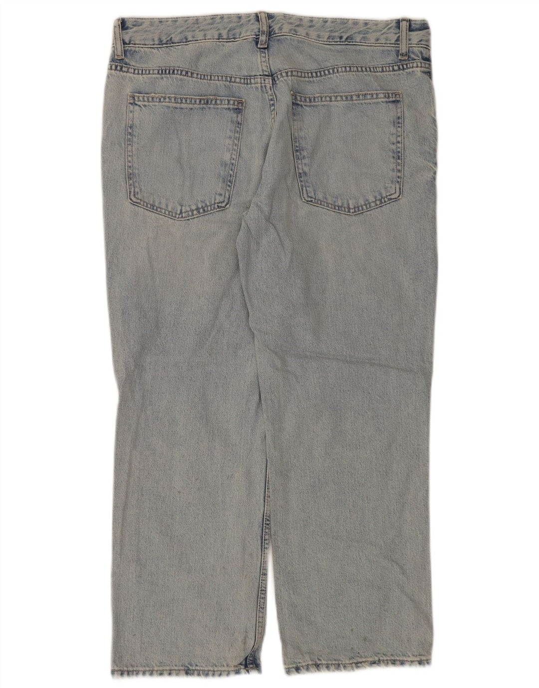 ZARA Straight Jeans til kvinder EU 40 Medium W30 L28 Blå Bomuld