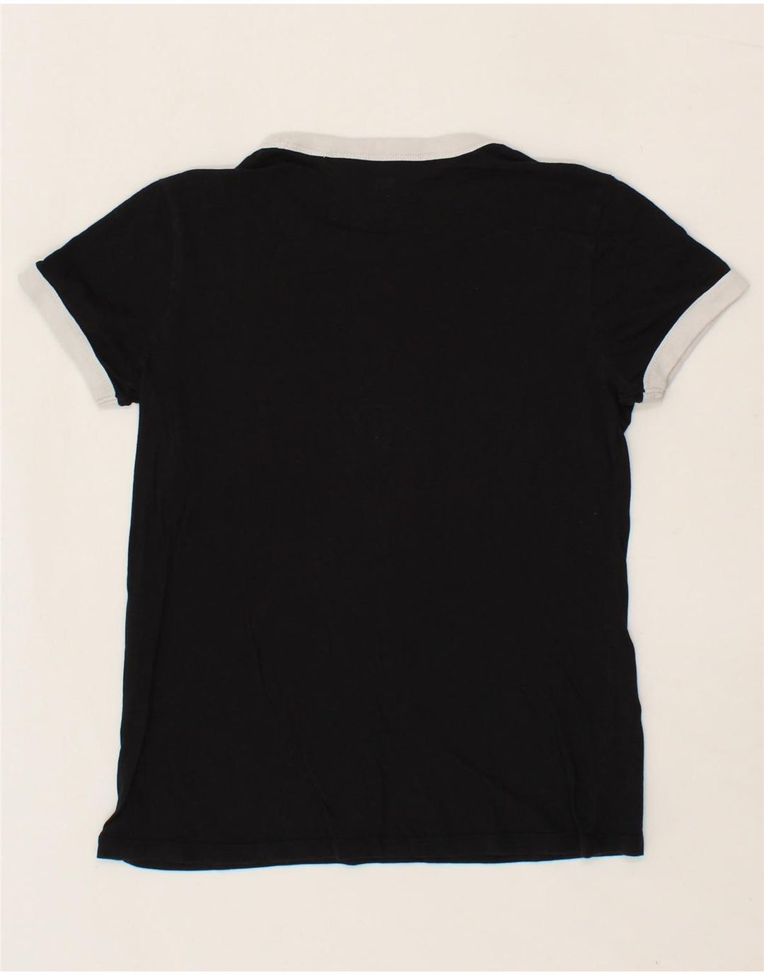LEVI'S Womens T-Shirt Top UK 6 XS Black Vintage Levi's and Second-Hand Levi's from Messina Hembry 